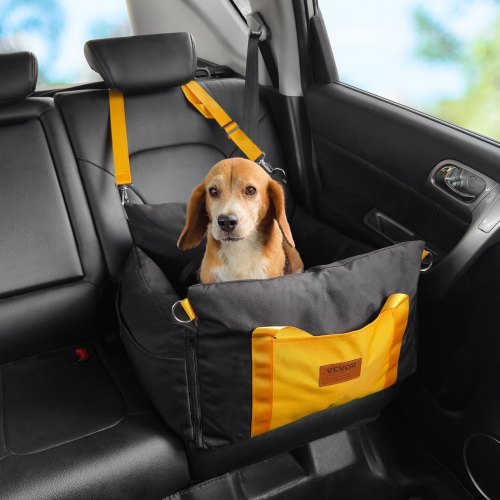 Dog Car Seat, Waterproof Dog Booster Seat for Car with Side Handles