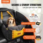 Dog Car Seat, Waterproof Dog Booster Seat for Car with Side Handles