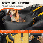 Dog Car Seat, Waterproof Dog Booster Seat for Car with Side Handles