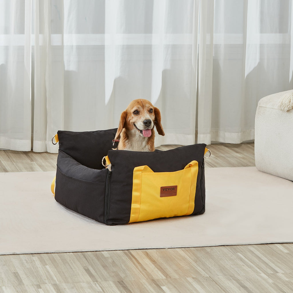 Dog Car Seat, Waterproof Dog Booster Seat for Car with Side Handles